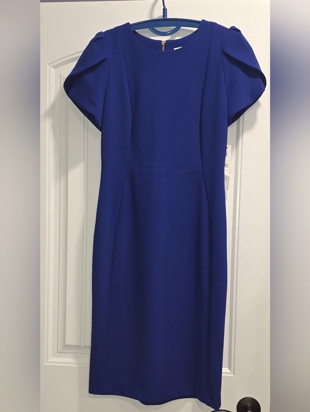 Elegant Royal Blue Women's Sheath Dress